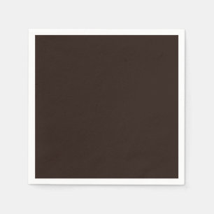 Dark Chocolate, Solid Brown, Dark Brown Napkins