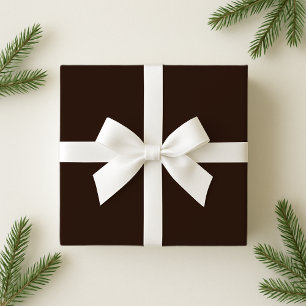 Dark Chocolate, Solid Brown, Dark Brown Wrapping Paper