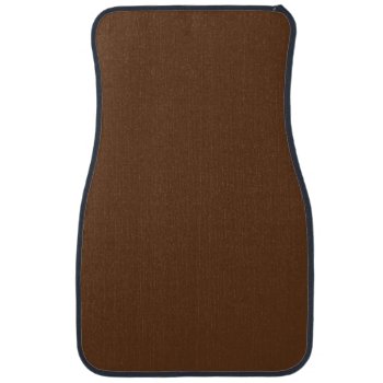 Dark Chocolate Solid Color Car Mat by SimplyColor at Zazzle