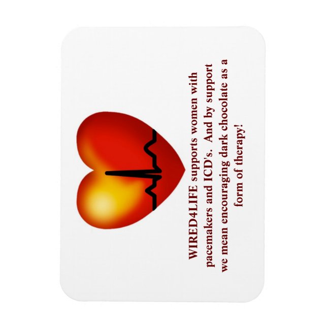 Dark chocolate therapy magnet (Vertical)