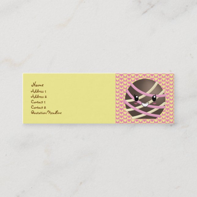 Dark Chocolate Truffle Business Card (Front)