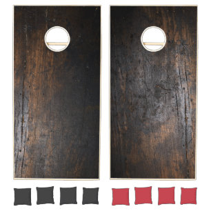 Dark Chopping Block Cornhole Set