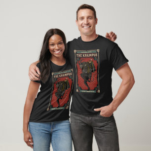 Dark Christmas Folkloric Devil Krampus Bag of Toys T-Shirt