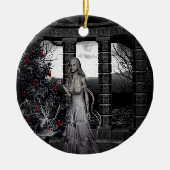 Dark Christmas Gothic Holiday Ornament by gothicbusiness at Zazzle