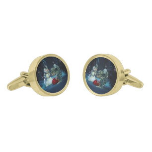 Dark christmas time cufflinks