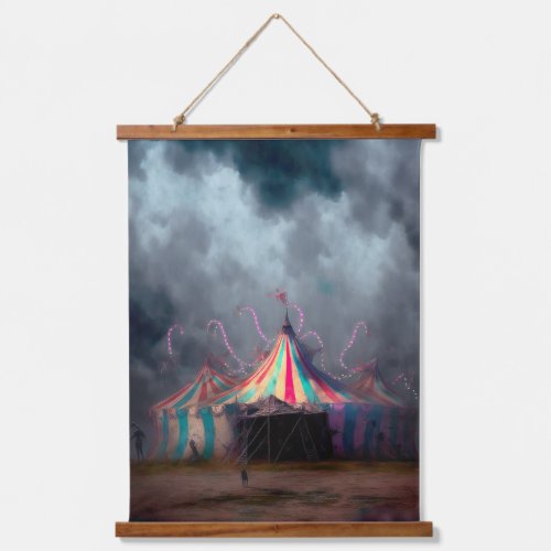 DARK CIRCUS 1 fantasy art illustration Hanging Tapestry