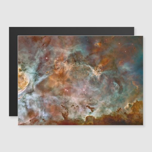 Dark Clouds of Carina Nebula Hubble Space (Front/Back)