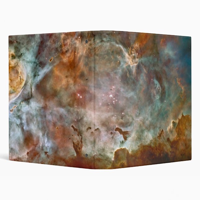 Dark Clouds of Carina Nebula Hubble Space 3 Ring Binder (Background)