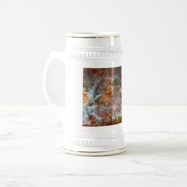 Dark Clouds of Carina Nebula Hubble Space Beer Stein (Front Left)
