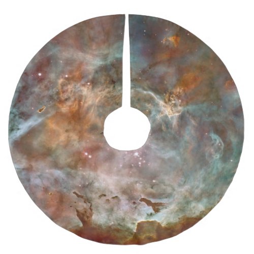Dark Clouds of Carina Nebula Hubble Space Brushed Polyester Tree Skirt
