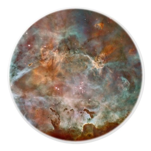 Dark Clouds of Carina Nebula Hubble Space Ceramic Knob
