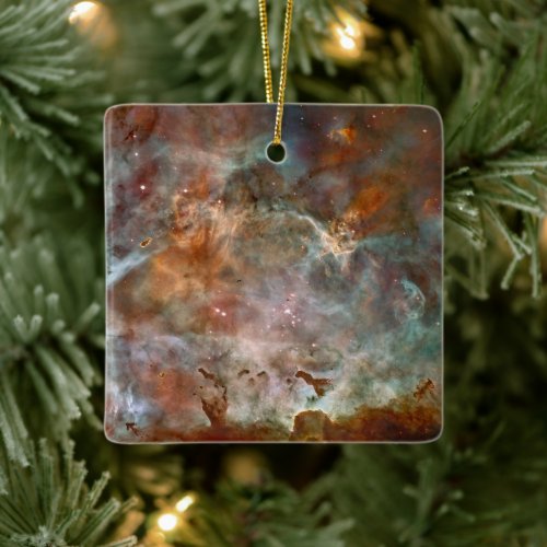 Dark Clouds of Carina Nebula Hubble Space Ceramic Ornament