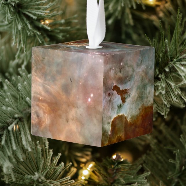 Dark Clouds of Carina Nebula Hubble Space Cube Ornament (Tree)