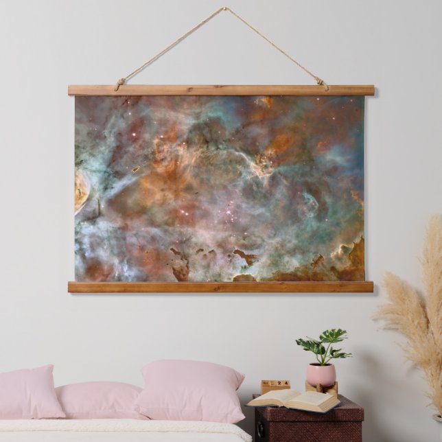 Dark Clouds of Carina Nebula Hubble Space Hanging Tapestry (Bedroom)