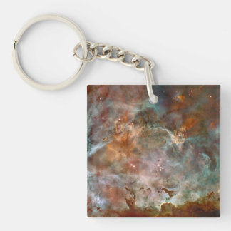 Dark Clouds of Carina Nebula Hubble Space Keychain