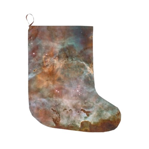 Dark Clouds of Carina Nebula Hubble Space Large Christmas Stocking