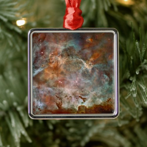 Dark Clouds of Carina Nebula Hubble Space Metal Ornament