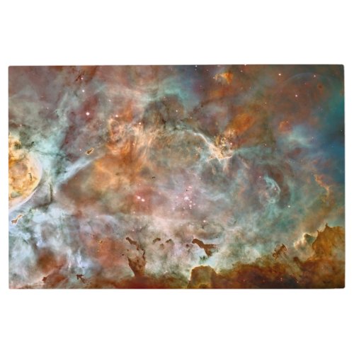 Dark Clouds of Carina Nebula Hubble Space Metal Print
