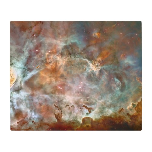 Dark Clouds of Carina Nebula Hubble Space Metal Print