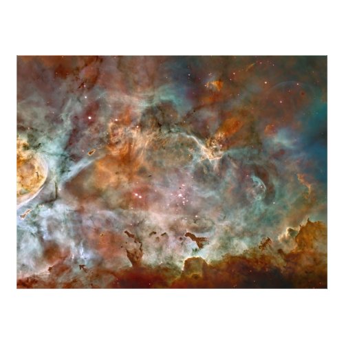 Dark Clouds of Carina Nebula Hubble Space Photo Print