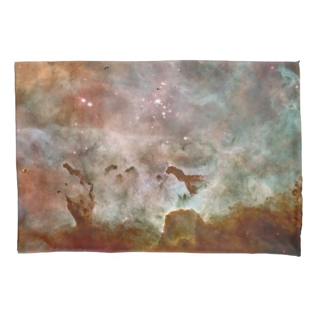 Dark Clouds of Carina Nebula Hubble Space Pillow Case (Front-Left)