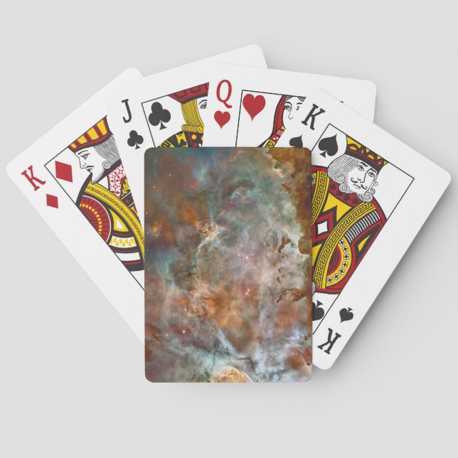 Dark Clouds of Carina Nebula Hubble Space Poker Cards (Back)