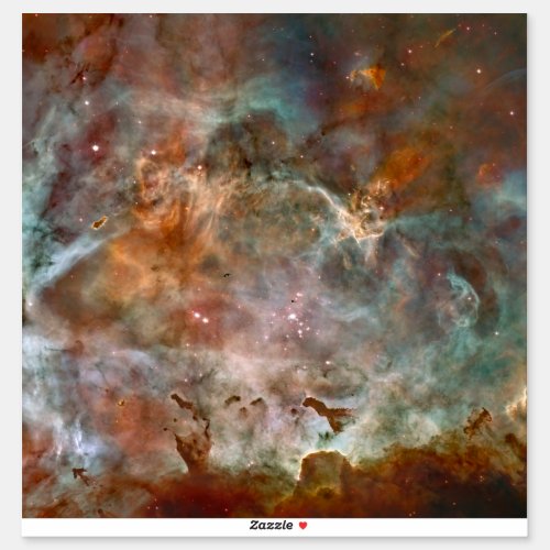 Dark Clouds of Carina Nebula Hubble Space Sticker