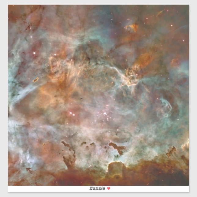 Dark Clouds of Carina Nebula Hubble Space Sticker (Sheet)