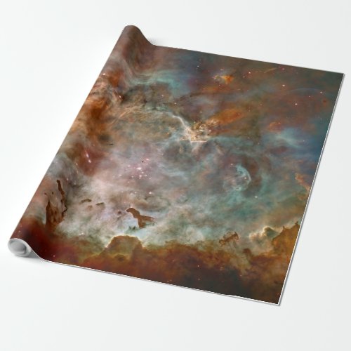 Dark Clouds of Carina Nebula Hubble Space Wrapping Paper