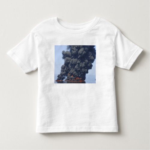 Dark clouds of smoke and fire emerge 2 toddler t_shirt