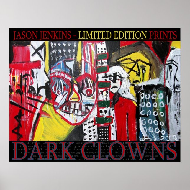 Dark Clowns LIMITED EDITION PRINT (Front)