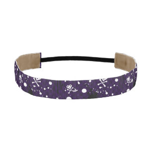 Dark Color Emo Pattern With Paint Athletic Headband