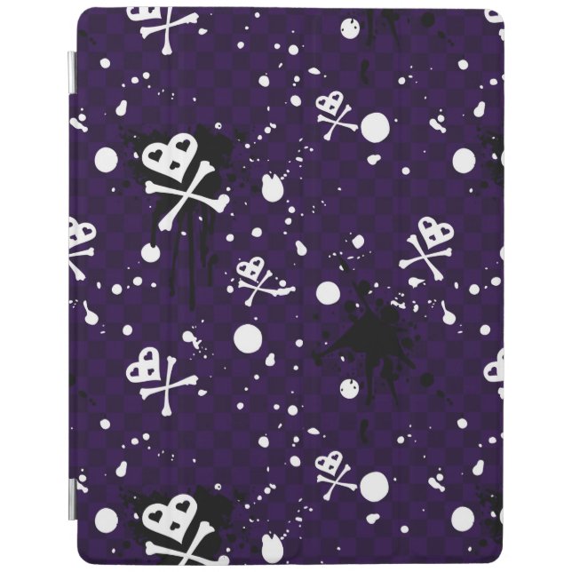Dark Color Emo Pattern With Paint iPad Smart Cover (Front)