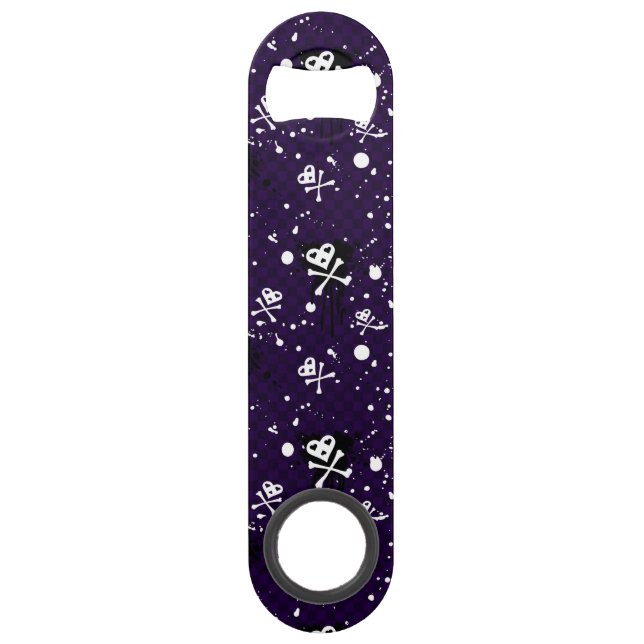 Dark Color Emo Pattern With Paint Speed Bottle Opener (Front)