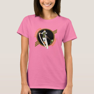 Dark Colored Fitted Rocketeer Rollers Tshirt