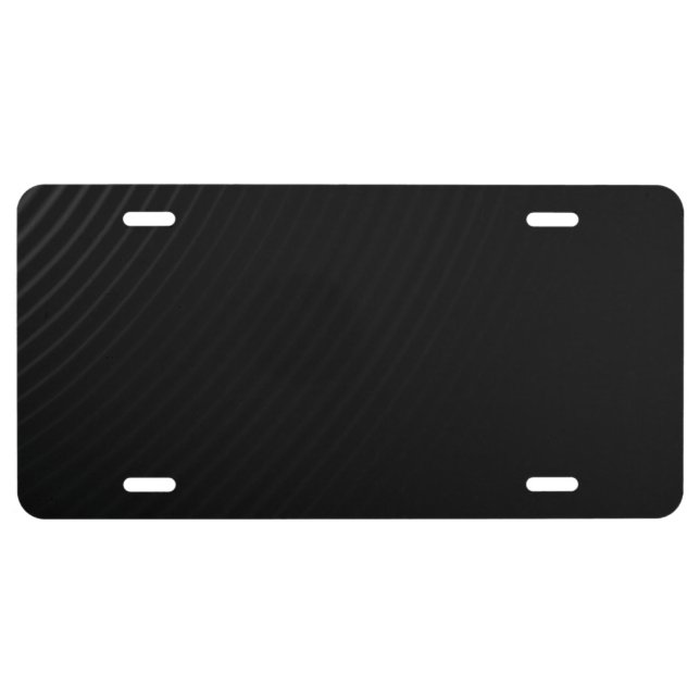 Dark Colorized Corner Background License Plate (Front)