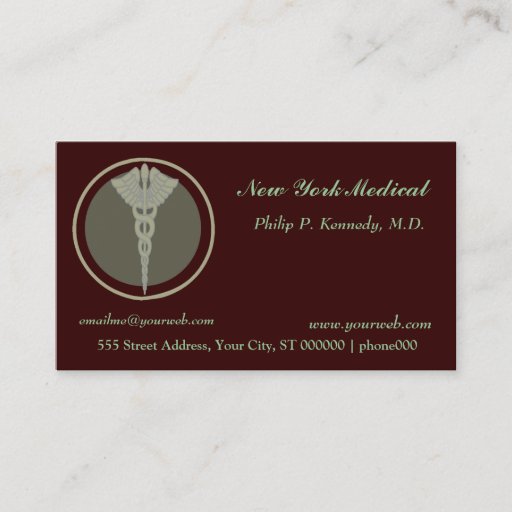 Customizable Medical  Appointment Business Card Templates