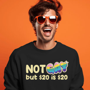 Dark Comedy Cash Tee – Sardonic Rainbow Statement 