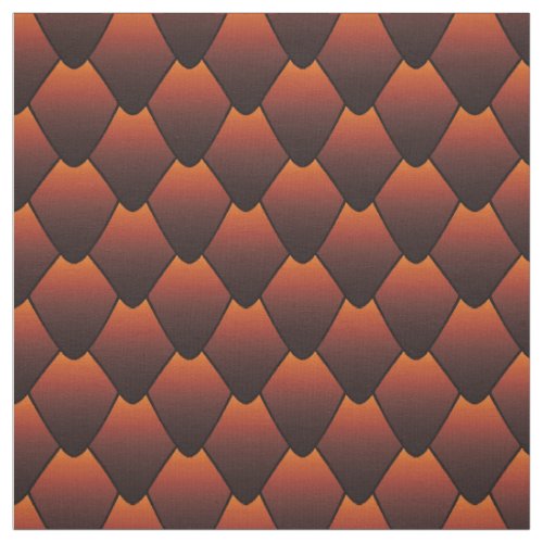 Dark Copper Dragon Scales Fabric