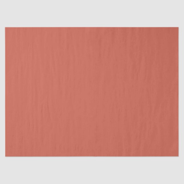 Dark Coral Solid Color Tissue Paper (Front)