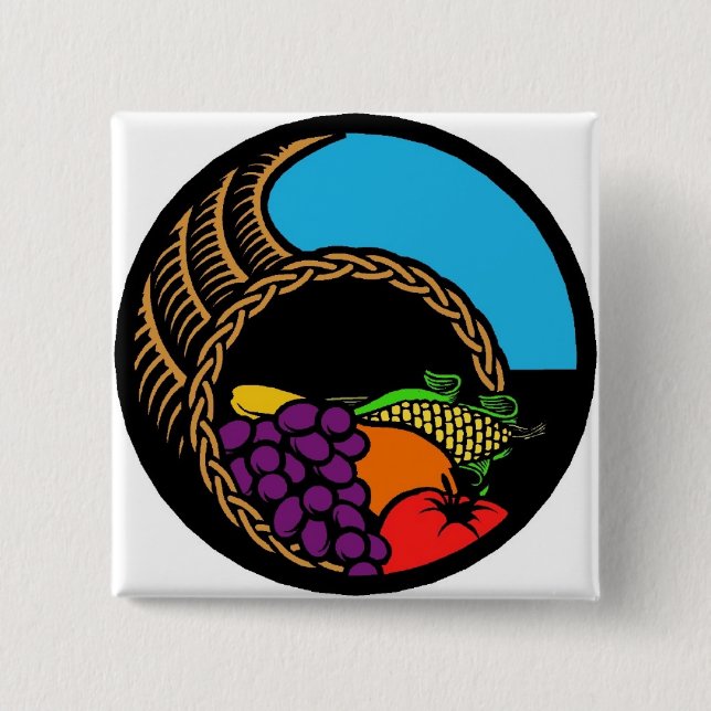 Dark Cornucopia Pinback Button (Front)