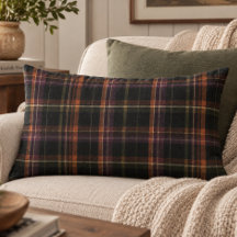 Dark Cottagecore Black Rust Autumn Plaid