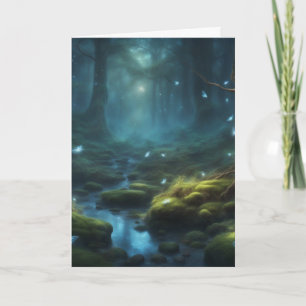 Dark Cottagecore Enchanted Forest Birthday Card