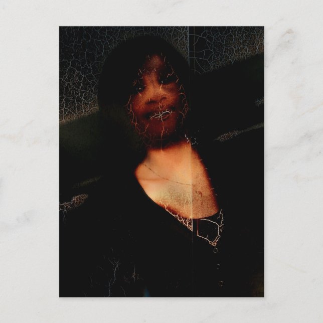 Dark Crackle Nightmare Girl Postcard (Front)