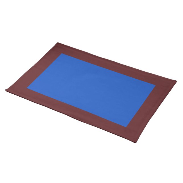 Dark Cranberry and Blueberry-Colored Placemat (On Table)