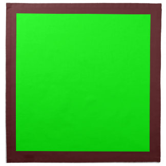 Dark Cranberry and Lime-Colored Napkins