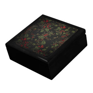Dark Crimson Victorian Gift Box