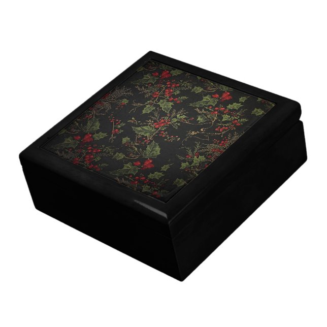 Dark Crimson Victorian Gift Box (Side)