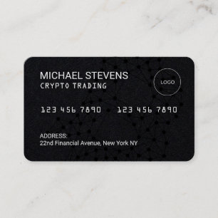 Dark crypto credit card