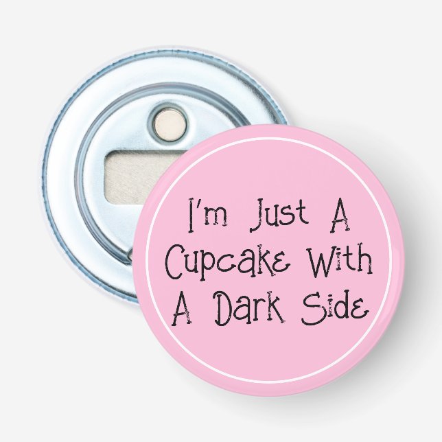 Dark Cupcake Pastel Goth Bottle Opener (Front)